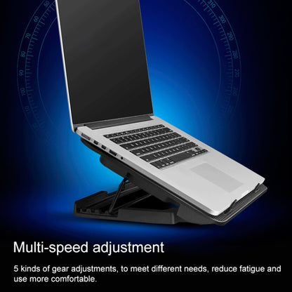 ICE COOREL ฐานคอมพิวเตอร์โน้ตบุ๊กควบคุมความเร็ว Silent Six-fan Cooling Holder Cooling Rack, Style: Flagship, Style: Flagship