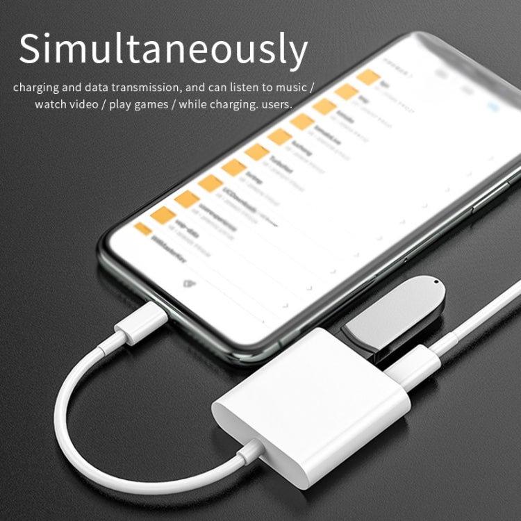 11 ซม. 8 พินชายกับ USB และ 8 พินสายชาร์จข้อมูลกล้องอะแดปเตอร์ตัวอ่านระบบรองรับเหนือ iOS 9.2