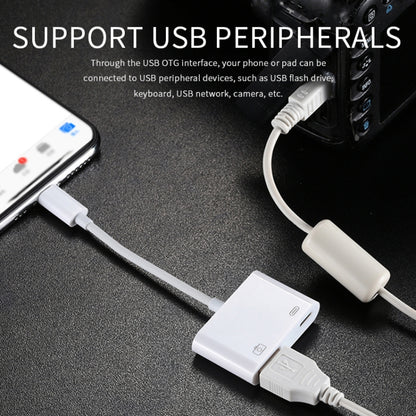 11 ซม. 8 พินชายกับ USB และ 8 พินสายชาร์จข้อมูลกล้องอะแดปเตอร์ตัวอ่านระบบรองรับเหนือ iOS 9.2