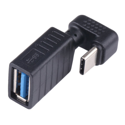 USB-C / Type-C ชายเป็น USB 3.0 อะแดปเตอร์ OTG ข้อศอกรูปตัว U ตัวเมีย, Type-C to USB 3.0