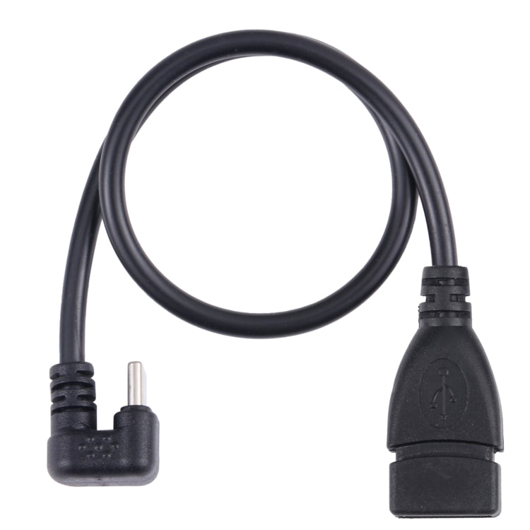 U-รูป Type-C ชายกับ USB 2.0 หญิง OTG Data Cable, Type-C to USB 2.0