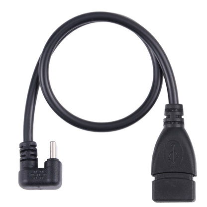 U-รูป Type-C ชายกับ USB 2.0 หญิง OTG Data Cable, Type-C to USB 2.0
