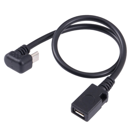 สายเคเบิลต่อขยาย Micro USB ตัวผู้เป็นตัวเมียรูปตัว U, Micro USB Male to Female