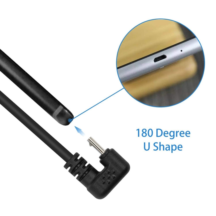 สายเคเบิลต่อขยาย Micro USB ตัวผู้เป็นตัวเมียรูปตัว U, Micro USB Male to Female