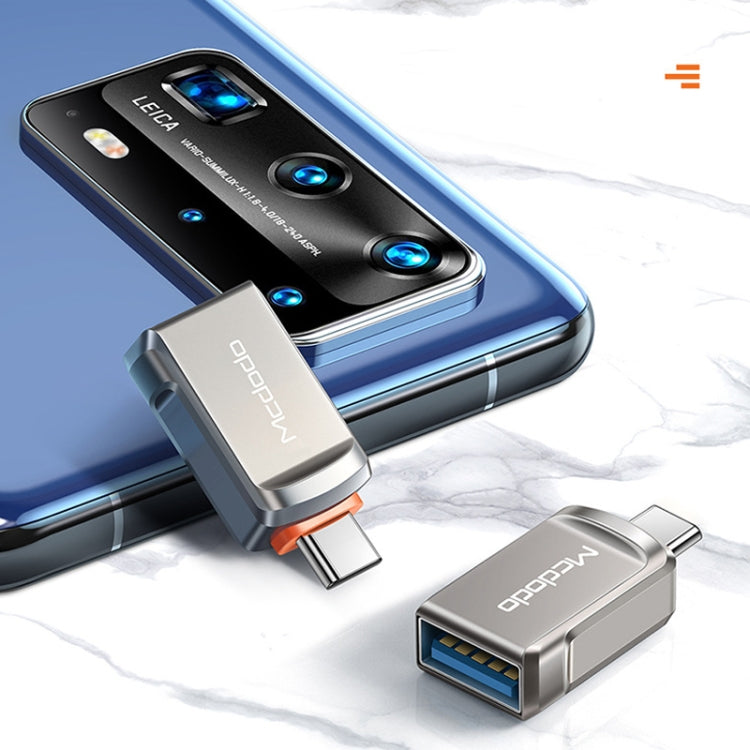 MCDODO USB 3.0 ตัวเมียเป็น USB-C / Type-C ตัวแปลง OTG ตัวผู้ USB แฟลชดิสก์, USB-C / Type-C