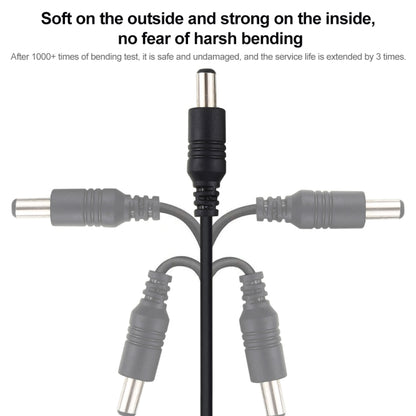 1 M 22AWG 5.5x2.1 มม.หญิงชาย DC ปลั๊กต่อปลั๊กสำหรับแล็ปท็อป, 1m 5.5 x 2.1mm