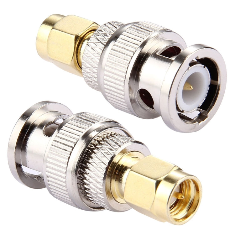 2 ชิ้น BNC ชายกับ SMA ชาย เชื่อมต่อ, Male to SMA Male