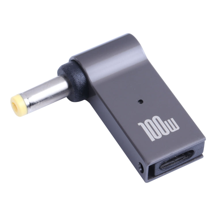 100W USB-C / Type-C หญิงเป็น DC 4.8x1.7 มม. อะแดปเตอร์ชาร์จคอมพิวเตอร์ชาย, Type-C Female to DC 4.8x1.7mm Male