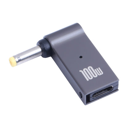 100W USB-C / Type-C หญิงเป็น DC 4.0x1.7 มม. อะแดปเตอร์ชาร์จคอมพิวเตอร์ชายสำหรับ Lenovo, Type-C Female to DC 4.0x1.7mm Male(Yellow)