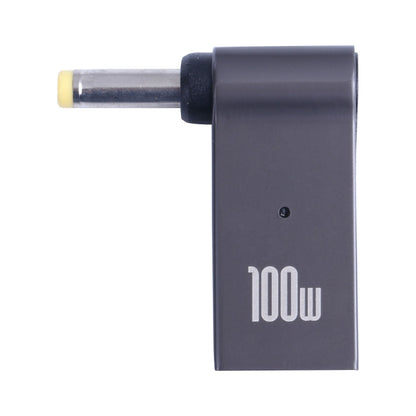 100W USB-C / Type-C หญิงเป็น DC 4.0x1.7 มม. อะแดปเตอร์ชาร์จคอมพิวเตอร์ชายสำหรับ Lenovo, Type-C Female to DC 4.0x1.7mm Male(Yellow)