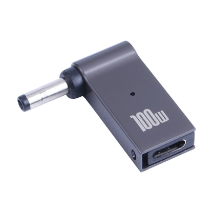 100W USB-C / Type-C หญิงเป็น DC 4.0x1.7 มม. อะแดปเตอร์ชาร์จคอมพิวเตอร์ชายสำหรับ Lenovo, Type-C Female to DC 4.0x1.7mm Male(Black)