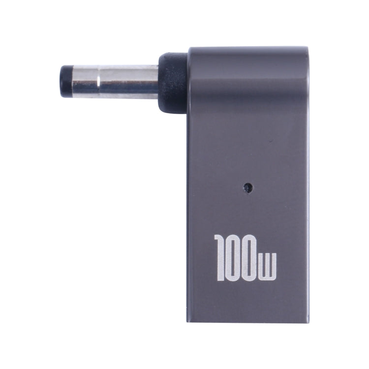 100W USB-C / Type-C หญิงเป็น DC 4.0x1.7 มม. อะแดปเตอร์ชาร์จคอมพิวเตอร์ชายสำหรับ Lenovo, Type-C Female to DC 4.0x1.7mm Male(Black)