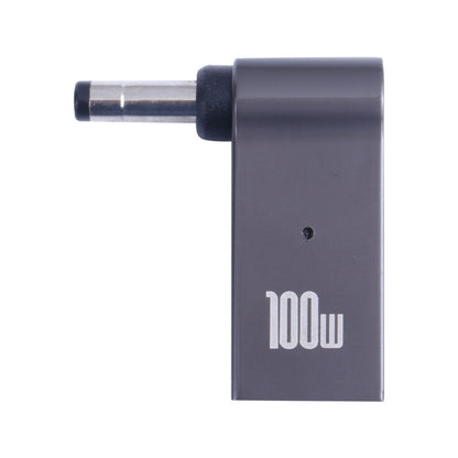 100W USB-C / Type-C หญิงเป็น DC 4.0x1.7 มม. อะแดปเตอร์ชาร์จคอมพิวเตอร์ชายสำหรับ Lenovo, Type-C Female to DC 4.0x1.7mm Male(Black)