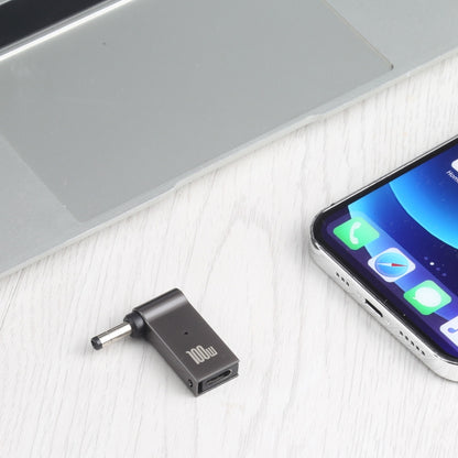 100W USB-C / Type-C หญิงเป็น DC 4.0x1.7 มม. อะแดปเตอร์ชาร์จคอมพิวเตอร์ชายสำหรับ Lenovo, Type-C Female to DC 4.0x1.7mm Male(Black)