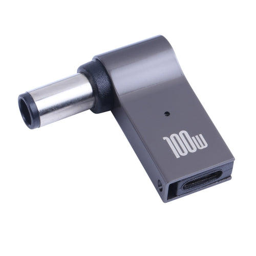 100W USB-C / Type-C หญิงเป็น DC 7.4x0.6 มม. อะแดปเตอร์ชาร์จคอมพิวเตอร์ชายสำหรับ Dell, Type-C Female to DC 7.4x0.6mm Male(for Dell)