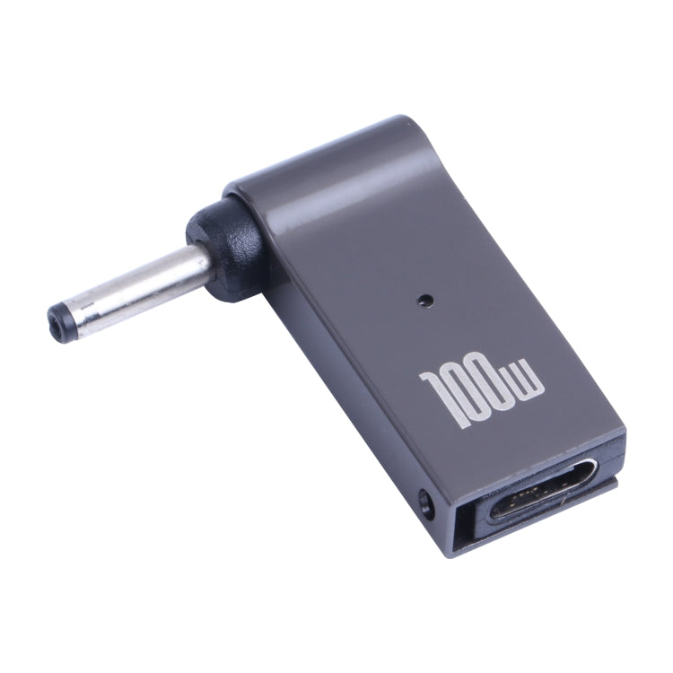 100W USB-C / Type-C หญิงเป็น DC 3.0x1.1 มม. อะแดปเตอร์ชาร์จคอมพิวเตอร์ชายสำหรับ Acer, Type-C Female to DC 3.0x1.1mm Male