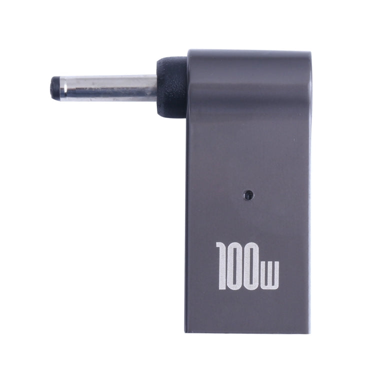 100W USB-C / Type-C หญิงเป็น DC 3.0x1.1 มม. อะแดปเตอร์ชาร์จคอมพิวเตอร์ชายสำหรับ Acer, Type-C Female to DC 3.0x1.1mm Male