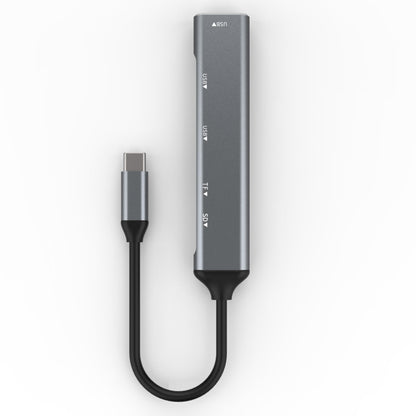 C-805 5 in 1 USB-C / Type-C ถึง 3 USB 3.0 + TF / SD Card Reader Adapter, C-805