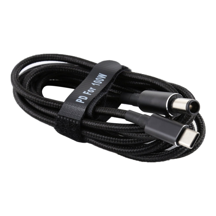 PD 100W 7.4 x 0.6 มม. ชายกับ USB-C / Type-C ชายไนลอนสานสายไฟชาร์จไฟสำหรับ HP ความยาวสายเคเบิล: 1.7 ม., 7.4 x 0.6mm for HP