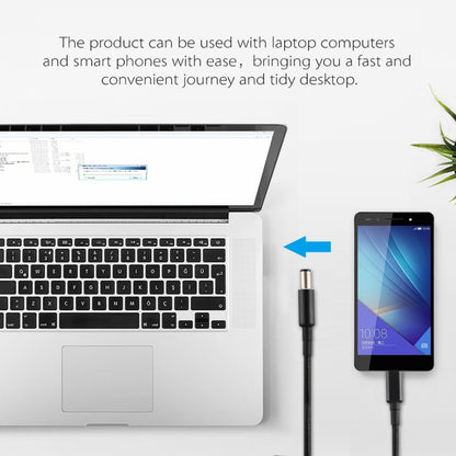 PD 100W 7.4 x 0.6 มม. ชายกับ USB-C / Type-C ชายไนลอนสานสายไฟชาร์จไฟสำหรับ HP ความยาวสายเคเบิล: 1.7 ม., 7.4 x 0.6mm for HP