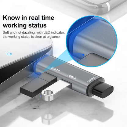 ADS-302C 3 in 1 มัลติฟังก์ชั่น Type-C / USB-C HUB Docking Station, ADS-302C