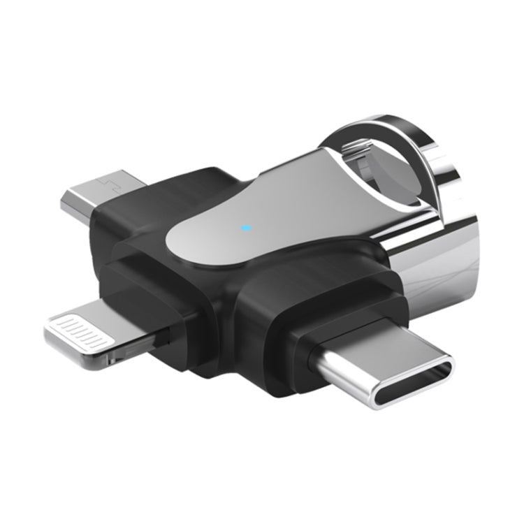 อะแดปเตอร์ 3 ใน 1 OTG, USB to Type-C / Micro USB / 8 Pin