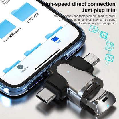 อะแดปเตอร์ 3 ใน 1 OTG, USB to Type-C / Micro USB / 8 Pin