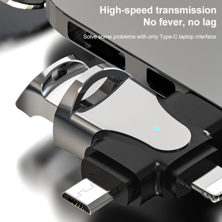 อะแดปเตอร์ 3 ใน 1 OTG, USB to Type-C / Micro USB / 8 Pin