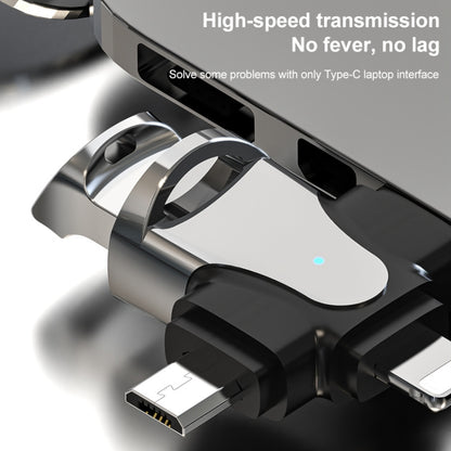 อะแดปเตอร์ 3 ใน 1 OTG, USB to Type-C / Micro USB / 8 Pin