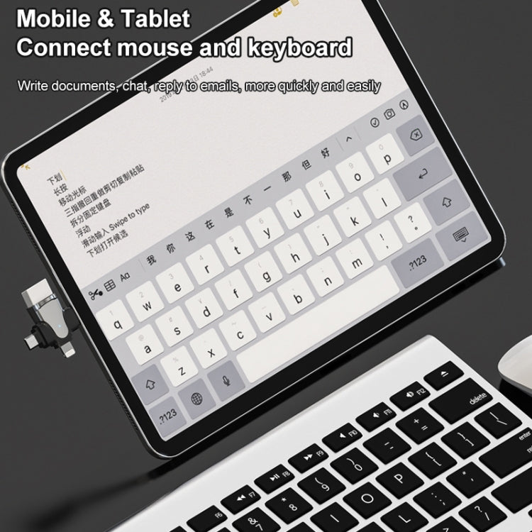 อะแดปเตอร์ 3 ใน 1 OTG, USB to Type-C / Micro USB / 8 Pin
