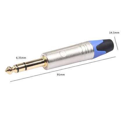 10 ชิ้น TC203N 6.35 มิลลิเมตร Gold-plated Audio สเตอริโอเชื่อมต่อปลั๊กเชื่อม