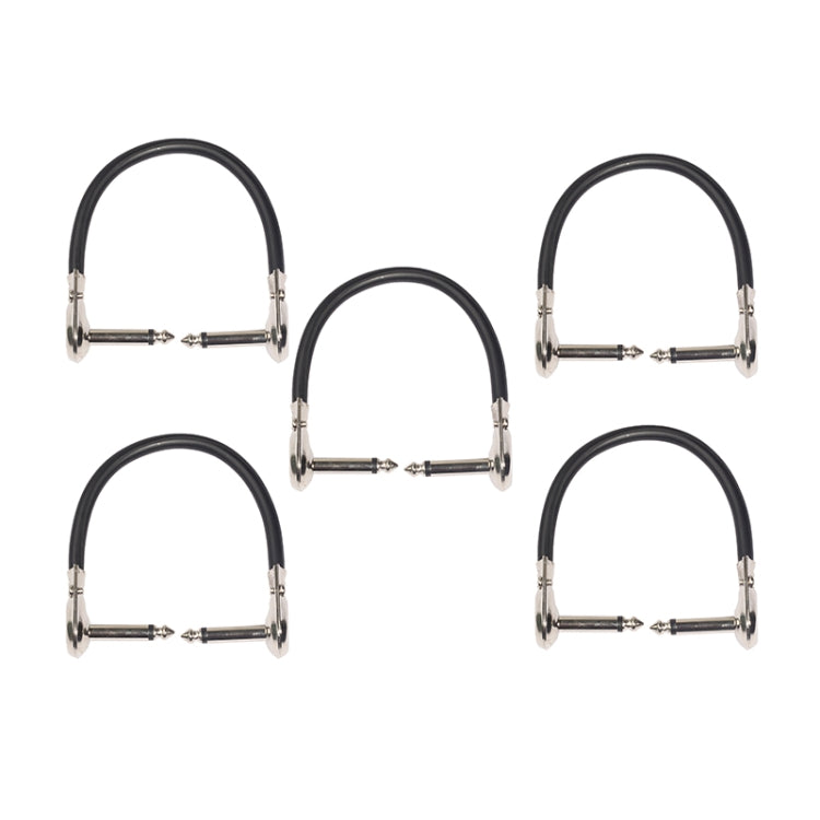5ชิ้นTC095-15 6.35มิลลิเมตรชายกับชายกีตาร์Effectorเชื่อมต่อสายเคเบิ้ล
