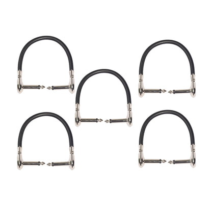 5ชิ้นTC095-15 6.35มิลลิเมตรชายกับชายกีตาร์Effectorเชื่อมต่อสายเคเบิ้ล