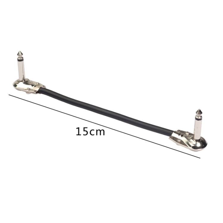 5ชิ้นTC095-15 6.35มิลลิเมตรชายกับชายกีตาร์Effectorเชื่อมต่อสายเคเบิ้ล