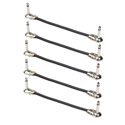 5ชิ้นTC095-15 6.35มิลลิเมตรชายกับชายกีตาร์Effectorเชื่อมต่อสายเคเบิ้ล