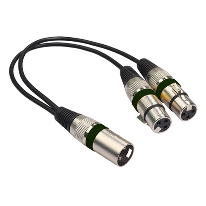 2055MFF-03 2 In1 XLR ชายกับหญิงคู่สายสัญญาณเสียงไมโครโฟน, ความยาว: 0.3 ม.