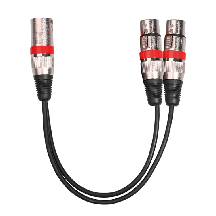 2055MFF-03 2 In1 XLR ชายกับหญิงคู่สายสัญญาณเสียงไมโครโฟน, ความยาว: 0.3 ม.