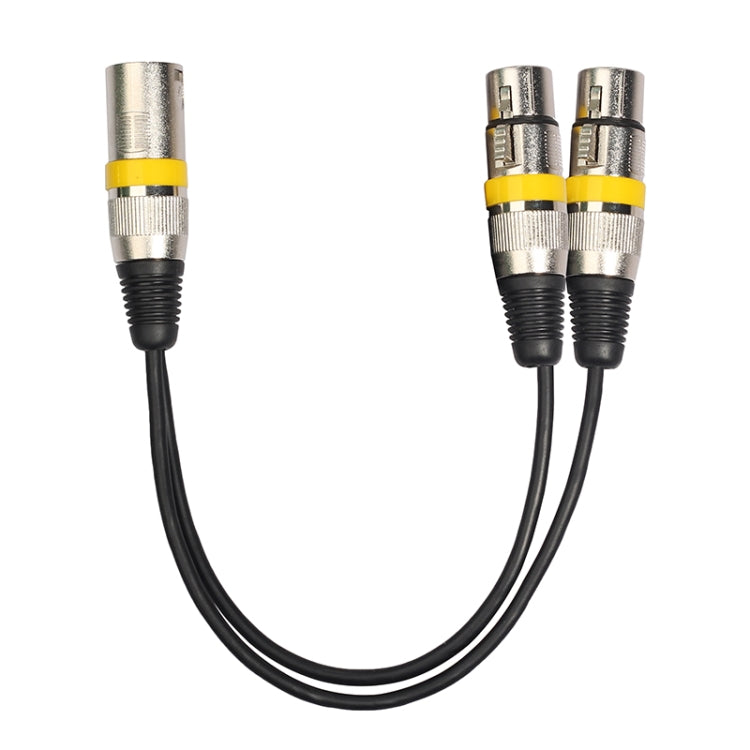 2055MFF-03 2 In1 XLR ชายกับหญิงคู่สายสัญญาณเสียงไมโครโฟน, ความยาว: 0.3 ม.