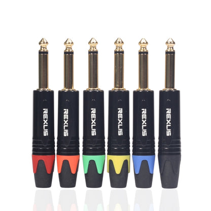 10 ชิ้น TC202 6.35 มิลลิเมตร Gold-plated Mono Sound เชื่อมปลั๊กอะแดปเตอร์เสียง