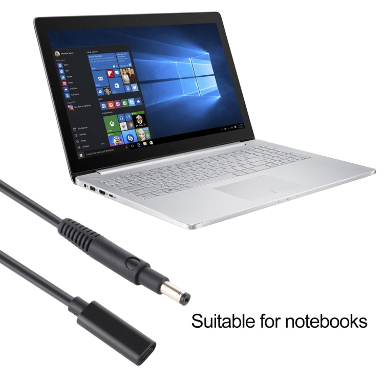 USB-C / Type-C ตัวเมียถึง 4.8 x 1.7 มม. ตัวเชื่อมต่อการชาร์จพลังงานแล็ปท็อปตัวผู้, Type-C Female to 4.8 x 1.7mm Male