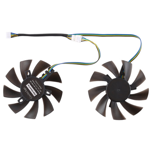 GFY09010E12SPA 4 Pin กราฟิกการ์ดพัดลมระบายความร้อนสำหรับ Zotac GTX 1070 Mini GTX 1060 6GB GTX1060, เส้นผ่านศูนย์กลาง: 85 มม.,คู่, GFY09010E12SPA