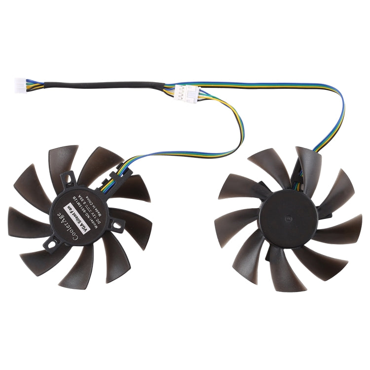 GFY09010E12SPA 4 Pin กราฟิกการ์ดพัดลมระบายความร้อนสำหรับ Zotac GTX 1070 Mini GTX 1060 6GB GTX1060, เส้นผ่านศูนย์กลาง: 85 มม.,คู่, GFY09010E12SPA
