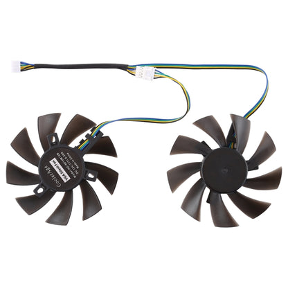 GFY09010E12SPA 4 Pin กราฟิกการ์ดพัดลมระบายความร้อนสำหรับ Zotac GTX 1070 Mini GTX 1060 6GB GTX1060, เส้นผ่านศูนย์กลาง: 85 มม.,คู่, GFY09010E12SPA