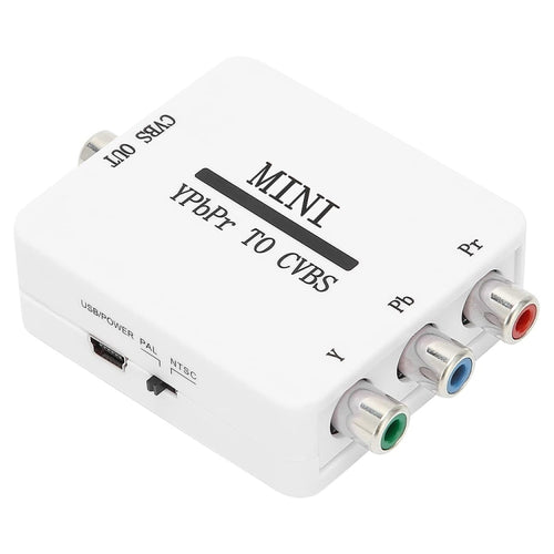Mini YPBPR เป็น CVBS Video Converter Component AV Adapter สำหรับทีวี/โปรเจคเตอร์/จอภาพ