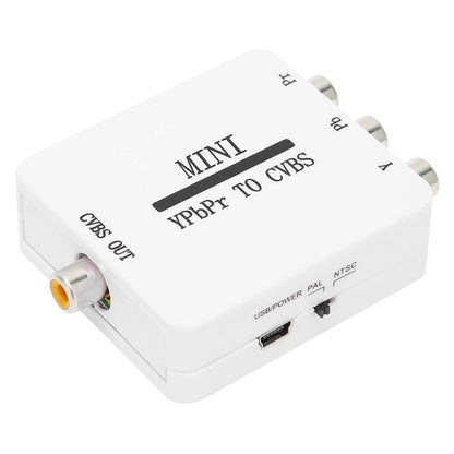 Mini YPBPR เป็น CVBS Video Converter Component AV Adapter สำหรับทีวี/โปรเจคเตอร์/จอภาพ