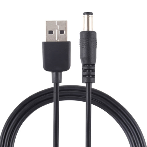 สายเคเบิลปลั๊กไฟ DC 3A USB ถึง 5.5 x 2.1 มม. ความยาว: 1 ม, USB to DC 5.5x2.1mm