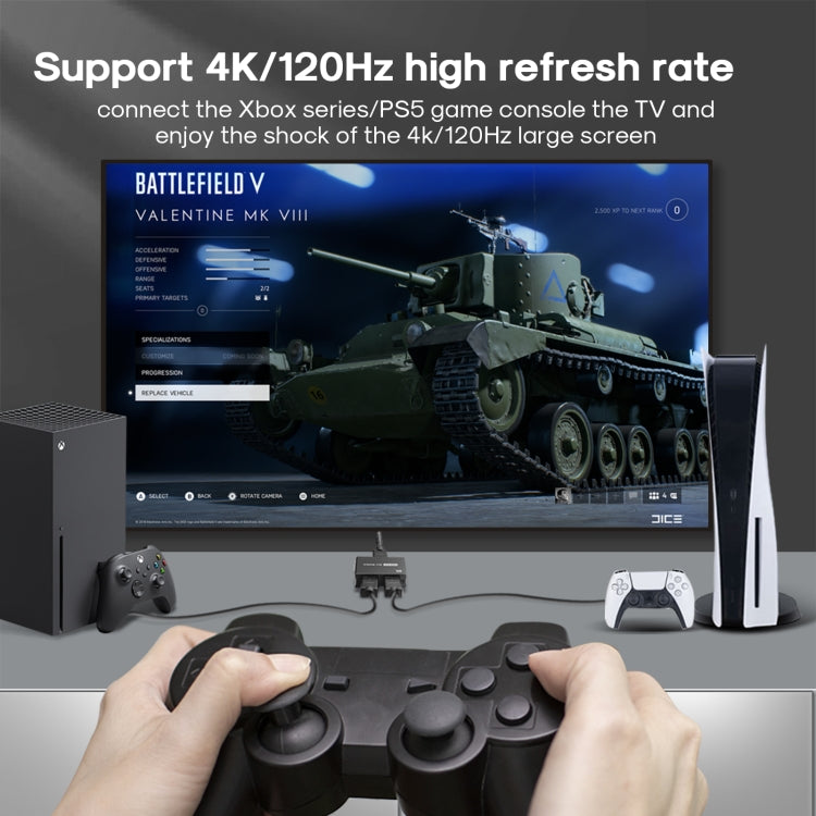 NK-W80 8K UHD HDMI 2X1 สวิตช์ทางเดียว, NK-W80