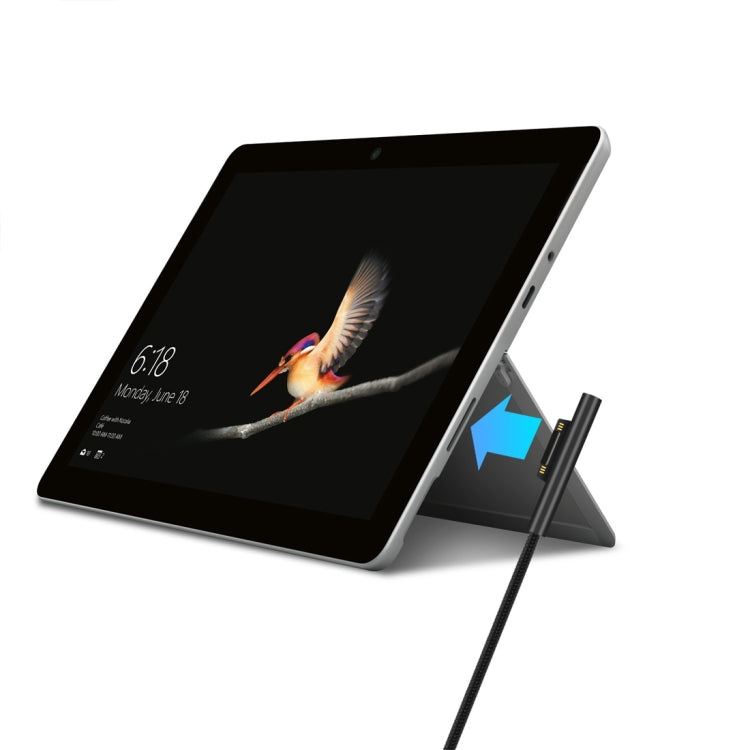 สายไฟ USB-C / Type-C ถึง 6 พินไนลอนสำหรับอะแดปเตอร์แล็ปท็อป Microsoft Surface Pro 3/4/5/6 ความยาวสายเคเบิล: 1.5 ม., for Microsoft Surface Pro 3 / 4 / 5 / 6
