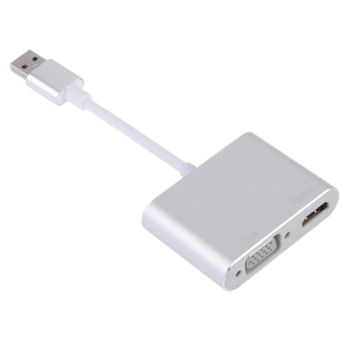 อะแดปเตอร์ 2 in 1 USB 3.0 เป็น HDMI + VGA