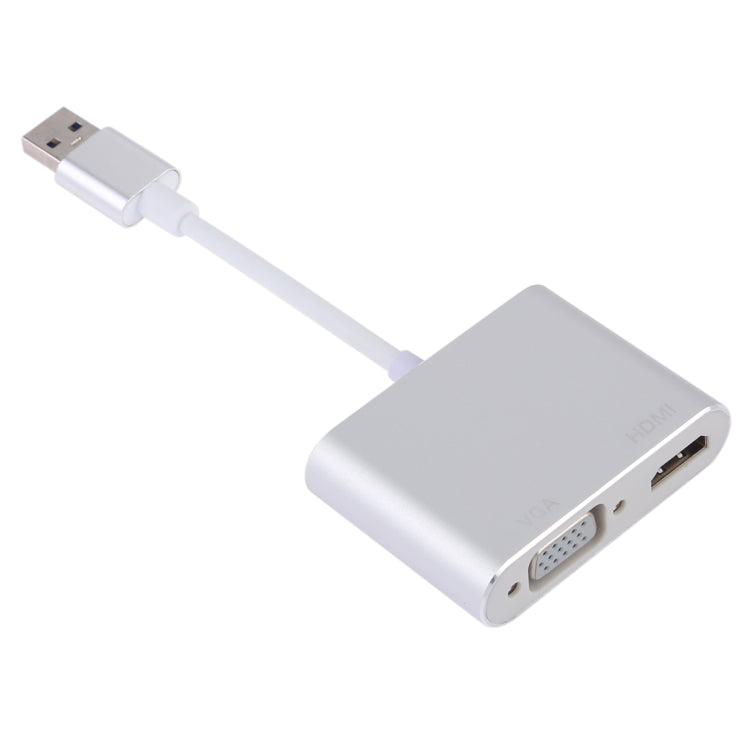 อะแดปเตอร์ 2 in 1 USB 3.0 เป็น HDMI + VGA